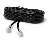DRUT RJ11 to RJ11 Telephone Landline Cable, 15m, 50ft Black
