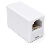 DRUT RJ12 RJ11 6P6C 6 Pin Female Coupler Adapter, 1pcs, White | Cable Joining, Gender Changer, Extender