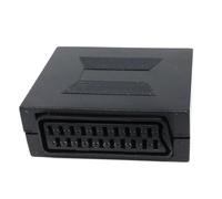 DRUT SCART Coupler 21 Pin Female to Female Socket Connector for Join Two Scart Cables Together, Gender Changer, Adapter
