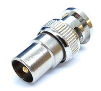 DRUT TV RF Male Plug to BNC Male Plug Coaxial Adapter - Perfect for CCTV, Radio, and AV Connections