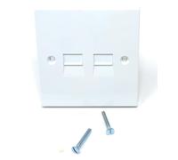 DRUT Twin BT Line Secondary Slave Extension Telephone Socket Faceplate 4/3A Type With IDC Connectors