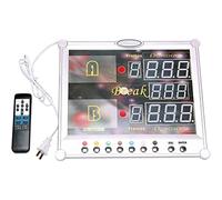 DRUXTO Snooker Scoreboard, LED Digital Video Display Wall-Mount Scoreboard, 0-199 Scores Tabletop Scoreboard with Remote Control Indoor Counting Score Keeper