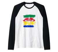 Druze Flag, Al Muwahhidun, Druzen Star Symbol Flag Druze Raglan Baseball Tee