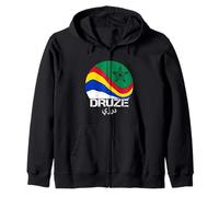 Druze flag, Al Muwahhidun, Druzen star symbol flag druze Zip Hoodie