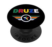 Druze star,Druze flag,Druze symbol,As Suwayda,Syria,Lebanon. PopSockets Adhesive PopGrip