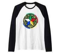 Druze Star,Druze Flag,Druze Symbol,As Suwayda,Syria,Lebanon. Raglan Baseball Tee
