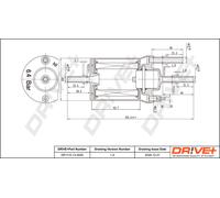 FUEL FILTER DP1110.13.0020 FOR VW GOLF/VI/Convertible RABBIT TOURAN AMAROK 2.0L