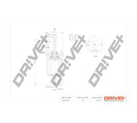 FUEL FILTER DP1110.13.0101 FOR VW AUA/BKY/BBY 1.4L 4cyl POLO
