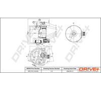 Fuel filter In-Line Filter DP1110.13.0216 Drve+ for NISSAN NAVARA NP300