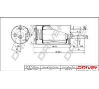 Drve+ DP1110.13.0222 Fuel filter for VOLVO