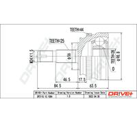 JOINT KIT DRIVE SHAFT DP2110.10.1084 FOR ALFA ROMEO FIAT VM31B/07B 2.5L 4cyl 155