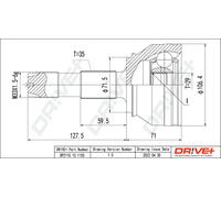 JOINT KIT DRIVE SHAFT DP2110.10.1155 FOR PEUGEOT BOXER/Bus/Platform/Chassis 3.0L
