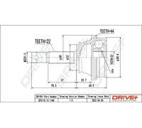 Drve+ DP2110.10.1180 Joint Kit, drive shaft