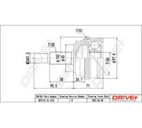 Drve+ DP2110.10.1372 Joint Kit, drive shaft for NISSAN,OPEL,RENAULT