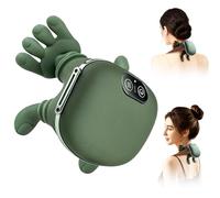 DrVibro Neck Massager, Electric Neck and Back Massager with Heat, Simulated Human Hand Design Shoulder Neck Massage for Pain Relief and deep Tissue, Shiatsu Massage 4D Kneading, Gifts for Men Women