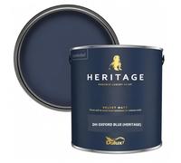 DRW DH Oxford Blue Matt Emulsion Paint 2.5L | Interior Wall and Ceiling Paint | Smooth Luxurious Matt Finish | Durable Low Sheen Paint for Living Room Bedroom Hallway and Dining Room