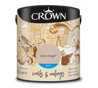 DRW East Village Matt Emulsion Paint 2.5L | Interior Wall and Ceiling Paint | Smooth Flat Matt Finish | Durable Everyday Room Paint for Living Room Bedroom Hallway and Dining Room