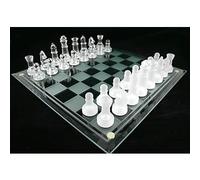 DRW Glass Chess Set for 2 Players, Ages 12+