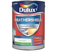 DRW Jasmine White Weathershield Smooth Masonry Paint 5L | Exterior Wall Paint | Long Lasting Weather Protection | Smooth Matt Finish for Brick Render Concrete and Stone