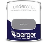 DRW Lead Grey Undercoat Paint 2.5L | Interior and Exterior Undercoat for Wood and Metal | Base Coat for Gloss Satin and Eggshell Paint | Trim Paint for Doors Skirting Boards and Window Frames