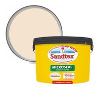 DRW Magnolia Microseal Smooth Masonry Paint 7.5L | Exterior Wall Paint for Brick Render Concrete and Stone | Long Lasting Weather Protection | Smooth Matt Masonry Finish for Exterior Walls