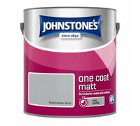 DRW Manhattan Grey Interior Gloss Paint 2.5L | High Shine Wood and Metal Paint | Durable Washable Finish for Doors Skirting Boards Furniture and Window Frames