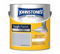 DRW Manhattan Grey Kitchen Matt Emulsion Paint 2.5L | Grease Resistant Interior Wall Paint | Durable Wipeable Finish for Kitchens and Dining Areas
