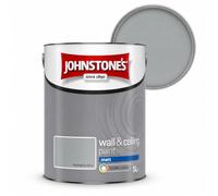 DRW Manhattan Grey Wall and Ceiling Paint 5L | Matt Emulsion Paint for Interior Walls and Ceilings | Smooth Flat Finish for Living Rooms Bedrooms Hallways and Dining Rooms