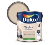 DRW Natural Hessian Silk Emulsion Paint 2.5L | Interior Wall and Ceiling Paint | Smooth Mid Sheen Silk Finish | Durable Everyday Room Paint for Living Room Bedroom Hallway and Dining Room