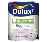 DRW Pretty Pink Quick Drying Eggshell Paint 750ml | Interior Wood and Metal Paint | Durable Low Sheen Finish | Fast Drying Trim Paint for Doors Skirting Boards and Furniture