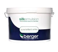 DRW Pure Brilliant White 10L For interior walls & and ceilings | Durable Silk Emulsion | Pack design maximises on shelf stand out and clearly communicates brand, finish and colour