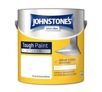 DRW Pure Brilliant White Matt Emulsion Paint 2.5L | Grease Resistant Interior Wall Paint | Durable Wipeable Finish for Kitchens and Dining Areas
