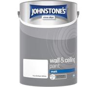DRW Walls & Ceilings Matt Emulsion Paint Pure Brilliant White 5L | Smooth Finish, Easy to Apply, High Coverage Interior Wall Paint