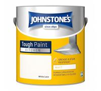 DRW White Lace Matt Emulsion Paint 2.5L | Grease Resistant Interior Wall Paint | Durable Wipeable Finish for Kitchens and Dining Areas