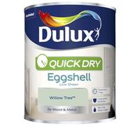 DRW Willow Tree Quick Drying Eggshell Paint 750ml | Interior Wood and Metal Paint | Durable Low Sheen Finish | Fast Drying Trim Paint for Doors Skirting Boards and Furniture