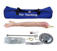 DRXRD Arm Venipuncture Model Life Size Right Arm Phlebotomy Practice Kit with IV Stand and Storage Bag for Teaching Demonstrations/Exercise Explanations Training