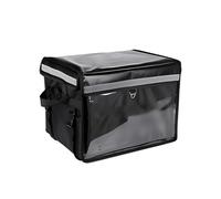 DRXRD Insulated Food Delivery Bag, Waterproof Foldable Insulated Food Carrier, Reusable Insulated Grocery Bag with Fixed Base and Internal Frame, Cooler Bags Insulated for Travel M