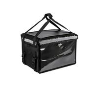 DRXRD Insulated Food Delivery Bag, Waterproof Foldable Insulated Food Carrier, Reusable Insulated Grocery Bag with Fixed Base and Internal Frame, Cooler Bags Insulated for Travel S