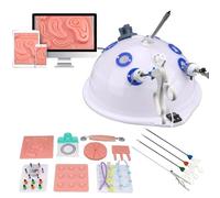 DRXRD Laparoscopic Box Laparoscopic Simulator Training Box with Light Source & Camera & 4 Training Instruments & 10 Training Modules for Surgical Instrument Trainer Teaching 0°