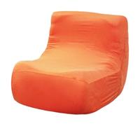 DRXRD Single Seated Lazy Sofa Cover,Armless Sofa Cover,One Piece High Stretch Slipcover Tatami Chair Cover,Removable Machine Washable Cover Orange 1