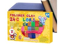 Dry Air Clay Kit - 24 Colours Self-Hardening Creation Supplies - Fast Drying Clay Modelling Kit for Boys - For All Ages Home School Art Projects Sensory Play Na