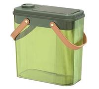 Dry and Wet Separation Clear Plastic Garbage Can with Lid, Perfect for Your Bedroom, Bathroom, and Office Spaces