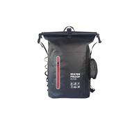 Dry Backpack Waterproof, 11.8 x 6.1 x 18.1 in Roll Top Dry Bag for Men Women, Sturdy PVC Hiking Bag with Front Zipper Pocket, for Camping Fishing Kayaking Outdoor Travel, Black