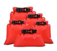 Dry Bag Set for Hiking Backpacking - Waterproof Outdoor Dry Bags Keep Gear Dry for Camping, Travel, Boating - Ideal for Backpackers and Adventurers (Red)