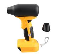 Dry Blower 18V High Power, Electric Air Blower with Brushless Motor, 130000RPM Handheld Compressed Air Duster for Car Cleaning, Outdoor Spaces, and Hard to Reach Areas, Include (Yellow)