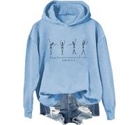 Dry Bones Come Alive Hoodie Dancing Skeleton Sweatshirt Dry Bones Come Alive Christian Halloween Shirt Sky Blue