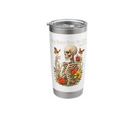 Dry Bones Come to Life Skeleton Floral Gothic Aesthetic Stainless Steel Insulated Tumbler