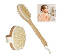 Dry brush Natural Bristle Spa Tool Lightweight Dry Body Brush Set Eco-friendly