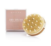Dry Brushing Body Brush - Best for Exfoliating Dry Skin, Lymphatic Drainage and Cellulite Treatment - Organic Spa Exfoliation and Massage Scrub Brush with Natural Boar Bristles