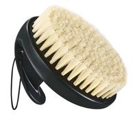 Dry Brushing Body Brush, Natural Boar Bristles Anti-Slip Body Scrubber for Shower, Exfoliating & Lymphatic Drainage Bath Brush for Smooth Skin, Blood Circulation Improvement (1 Pack-Boar Bristles)